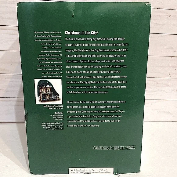 DEPARTMENT 56 - Architectural Antiques -Heritage Village - Christmas in the City - Picture 10 of 10